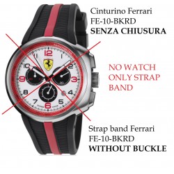 RUBBER STRAP BAND FERRARI FE-10-BKRD WITHOUT BUCKLE