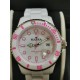 MASSA WATCH quartz 5 ATM polycarbonate white with pink numbers