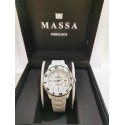 MASSA WATCH quartz 5 ATM polycarbonate white with black numbers