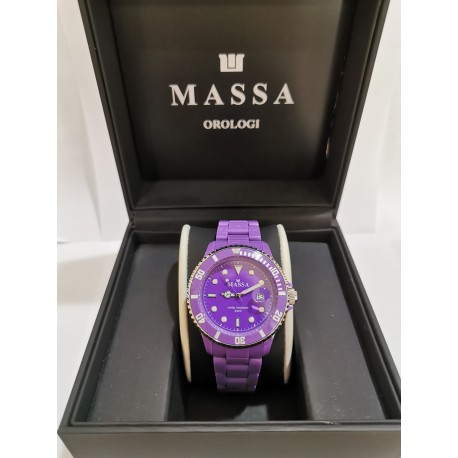 MASSA WATCH quartz 5 ATM polycarbonate purple