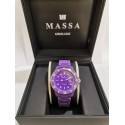 MASSA WATCH quartz 5 ATM polycarbonate purple