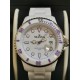 MASSA WATCH quartz 5 ATM polycarbonate white with purple numbers