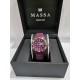 MASSA WATCH quartz 5 ATM polycarbonate plum-colored