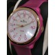 MASSA watch quartz pink with side light 